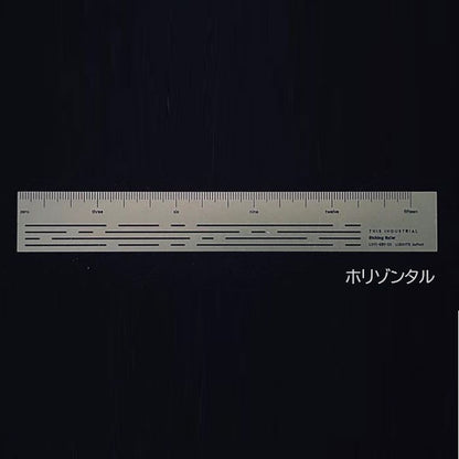 THIS INDUSTRIAL Etching Ruler［全4種］ 15cm ルーラー 定規 ラダイト［Luddite］LDTI-ER-25［M便 1/3］