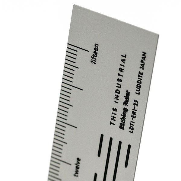 THIS INDUSTRIAL Etching Ruler［全4種］ 15cm ルーラー 定規 ラダイト［Luddite］LDTI-ER-25［M便 1/3］