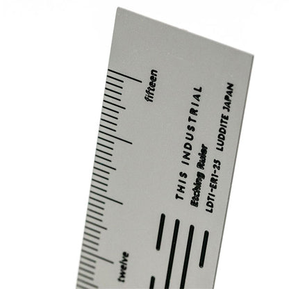 THIS INDUSTRIAL Etching Ruler［全4種］ 15cm ルーラー 定規 ラダイト［Luddite］LDTI-ER-25［M便 1/3］