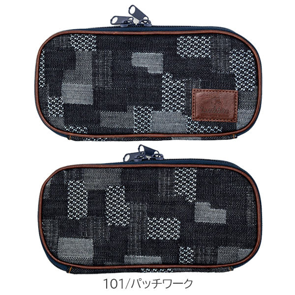 岡山デニム×ラウンドジップペンケース [全4種] ラダイト《Luddite》LDD-RZP-10 [M便 1/2]