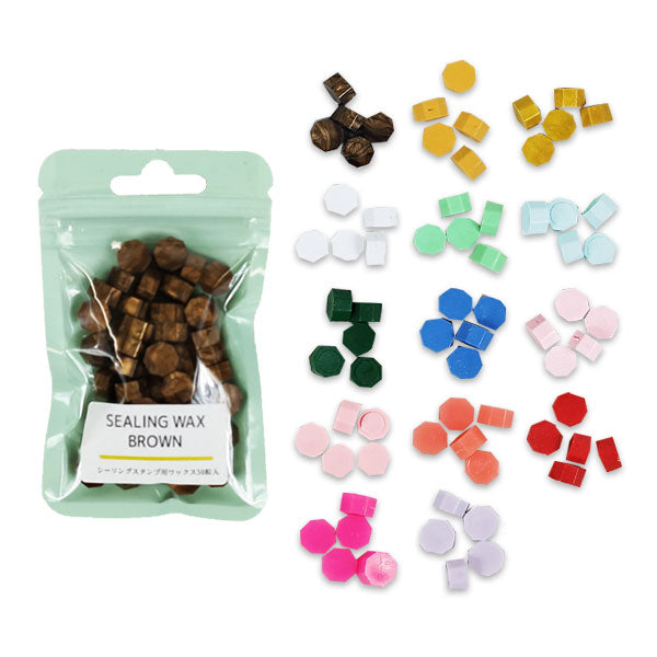 12/20まで限定　まとめ売り　シーリングワックス　シーリングスタンプ用ワックス シーリングスタンプ用ワックス 50粒入り [全14色] – 文具専門ストア