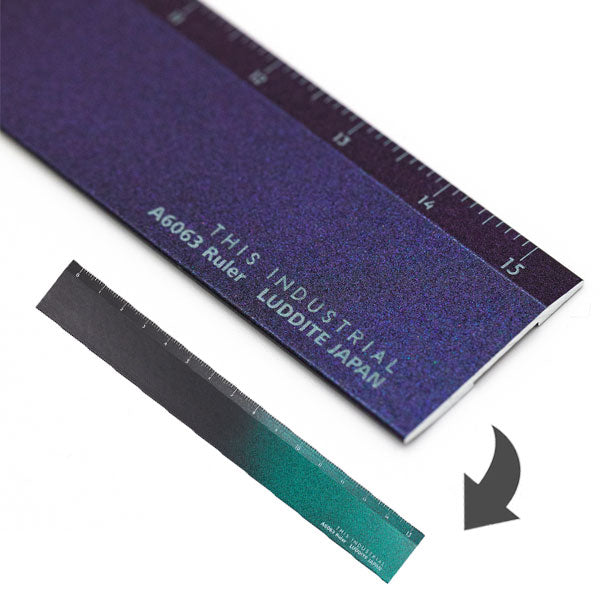 【2/10角乢】THIS INDUSTRIAL A6063 Ruler Yellow Knife 15cm ルーラー 定規 ラダイト《Luddite》LDTI-ARYK-01 ［M便 1/10］