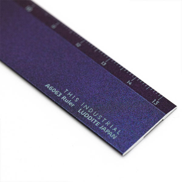 【2/10角乢】THIS INDUSTRIAL A6063 Ruler Yellow Knife 15cm ルーラー 定規 ラダイト《Luddite》LDTI-ARYK-01 ［M便 1/10］