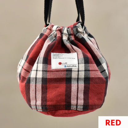 BLUE SAKURA SMALL DRAWSTRING BAG 巾着 [全3色] フーバル　BS-AC36** [M便 1/1]