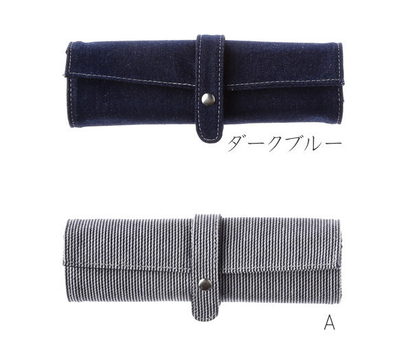 ロールペンケース　デニム　[全2色]　デルフォニックス　500372