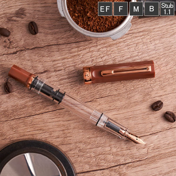 【2/10角乢】TWSBI ECO (ツイスビー エコ) 万年筆 ［エスプレッソ with Bronze］ TWSBI 1907-M7441140〜80【送料無料*】