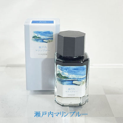 ■オリジナルインク■ 『備中想色（びっちゅうそうしょく）シリーズ』 全16色  15ml＜箱入り＞ 水性染料インク 万年筆 うさぎや