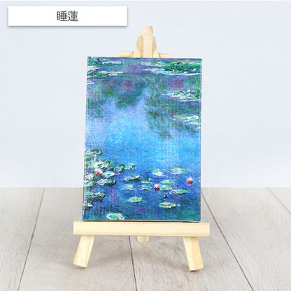 名画ミニキャンバス イーゼル付き 全11種類 クラブン 1-ﾒｲｶﾞﾐﾆ7X**-*名画ミニキャンバス イーゼル付き 全11種類 クラブン ﾒｲｶﾞﾐﾆ7X10/7-1/2/3/4/5/6/7 ［M便 1/4］