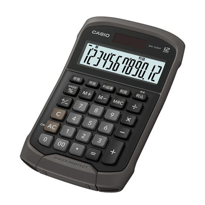 (2/13園田)CASIO 防水･防塵電卓 [全2色] ミニジャストタイプ カシオ計算機 WM-320MT-B