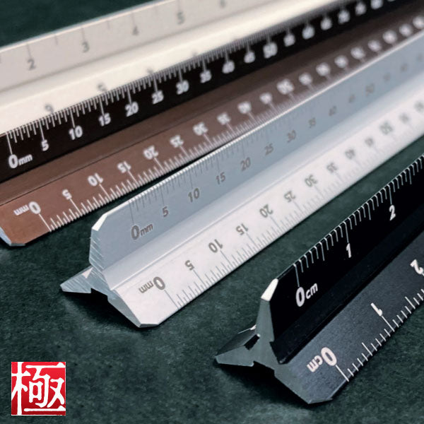 Kiwami LRオールアルミ3面定規 16cm [全1色] 共栄プラスチック ASR-16 [M便 1/17]