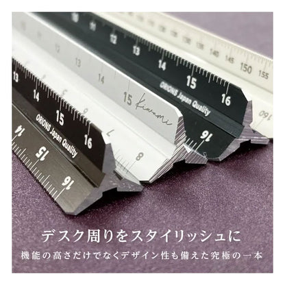 Kiwami LRオールアルミ3面定規 16cm [全1色] 共栄プラスチック ASR-16 [M便 1/17]