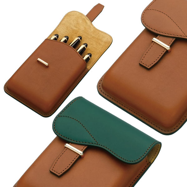 *2/14原田*パイロット×ソメス サドルデザインシリーズ 5本差シース [全2色] パイロット SLS-15 【送料無料*】