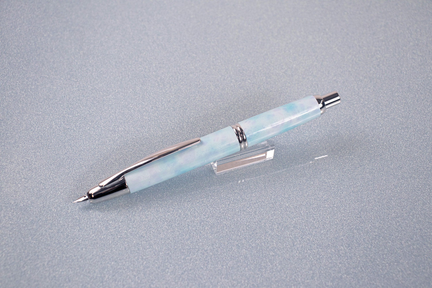 【大原美術館×うさぎやオリジナル　＜銀のみ再販＞】キャップレス万年筆 ポール・シニャック　≪オーヴェルシーの運河≫［銀］ペン先5種類 パイロット OM-FCUO25-OU 【お一人様ペン先各種1本まで】【送料無料※】