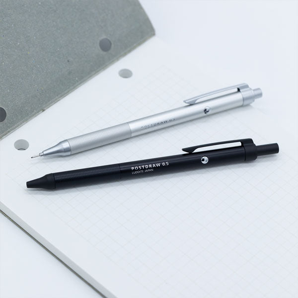 POSTDRAW 0.5 ダブルノック メカニカルペンシル ［全2色/0.5mm］ラダイト LDB-MP3 [M便 1/4]