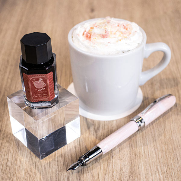 うさぎやオリジナルインク『ジョルジュシリーズ』 ドリンクイメージ　万年筆インク　全4色　15ml　マルシェドゥラパン