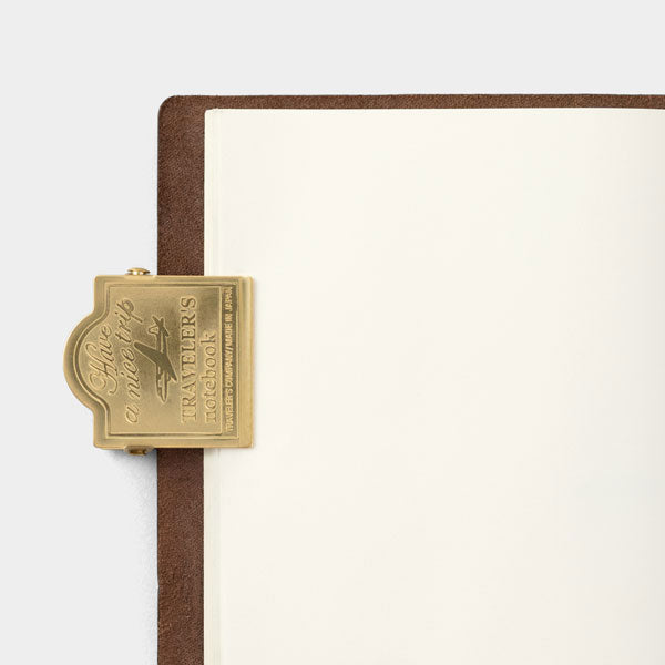 トラベラーズノート パスポートサイズ ブラスクリップ [全2柄