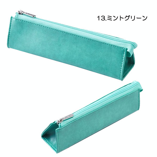 C COMPANY ダークグリーン レザー 筆箱SLYME C COMPANY ダークグリーン レザー 筆箱SLYME シボ レザーライク