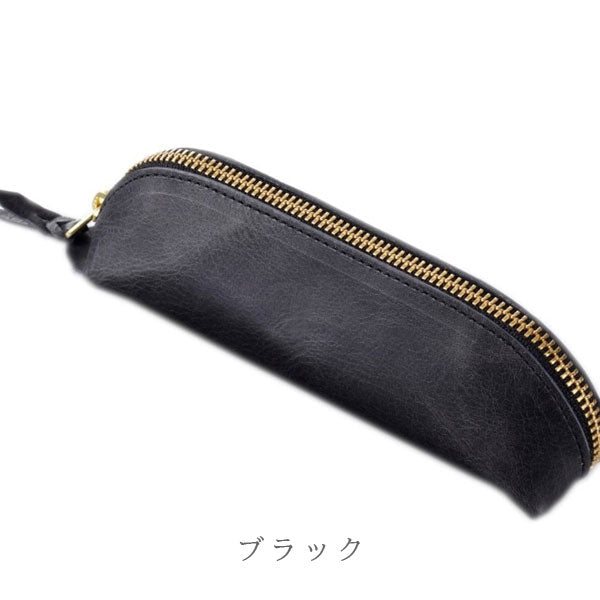≪CAVALLO≫ ホースハイド 三角ペンケース [全3色] ガルフストリーム