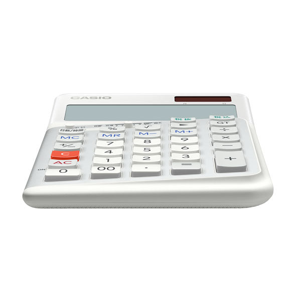 CASIO 人間工学電卓 左手用 ジャストタイプ カシオ計算機 JE-12D-L-WE-N【送料無料※】