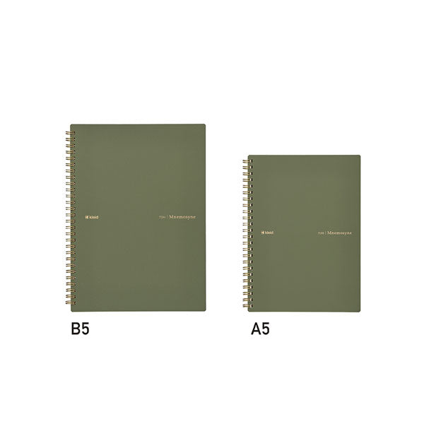 限定 Mnemosyne×kleid [A5W・Olive Drab] notebook kleid 7182 [M便 1/1]