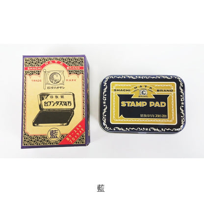 万年スタンプ台缶入りメモ [全2色]  シヤチハタ 　ZEV-TW-MH