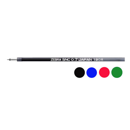 替芯 ＳＮＣ−0.7芯 エマルジョン［0.7mm］ ブレン2＋S/3C/4＋S用 黒/青/赤/緑 ゼブラ RSNC7 [M便 1/20]