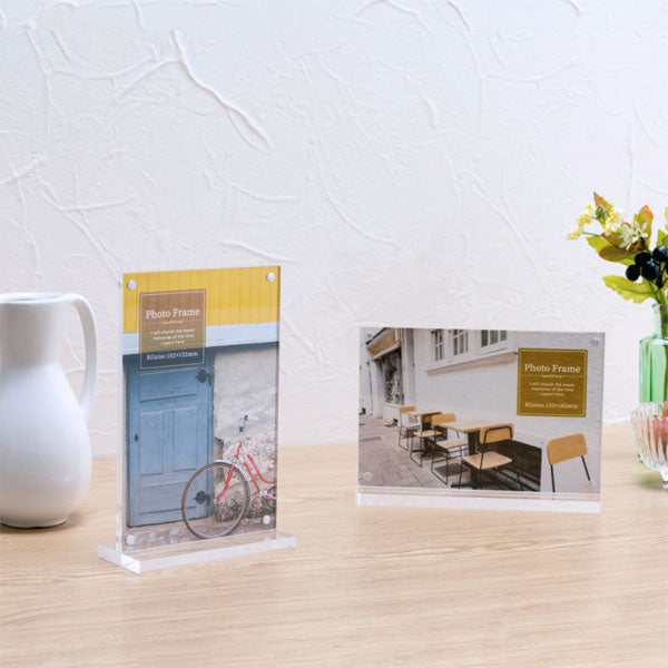 アクリルマグネットスタンドフォトフレーム [KG判] 全2種類 ナカバヤシ