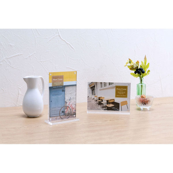 アクリルマグネットスタンドフォトフレーム [KG判] 全2種類 ナカバヤシ