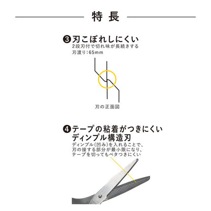 二刀派ハサミ(オープナー機能刃)《シルバー》 クツワ SS118SV [M便 1/2]