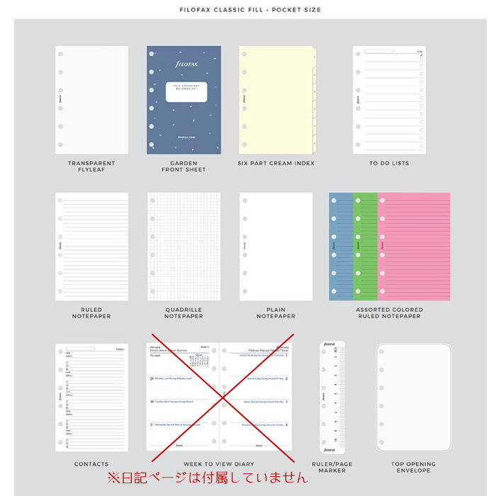 ≪正規取扱店≫ システム手帳　ファイロファックス   Garden   スモールサイズ・ミニ6　19mmリング   [全2色] 　fILOFAX　 02871*
