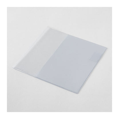 《MD PAPER PRODUCTS》MDノートカバー [A5スクエア] 透明PVC デザインフィル(ミドリ) 35590 [M便 1/5]
