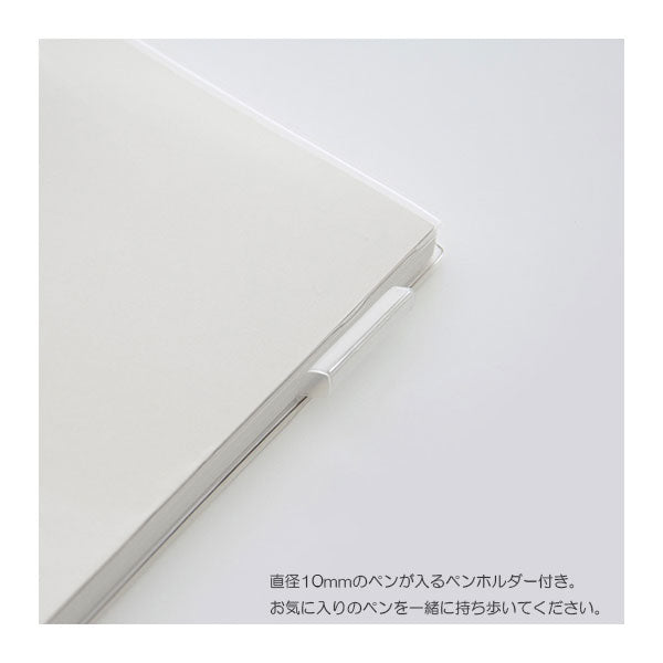 《MD PAPER PRODUCTS》MDノートカバー [A5スクエア] 透明PVC デザインフィル(ミドリ) 35590 [M便 1/5]
