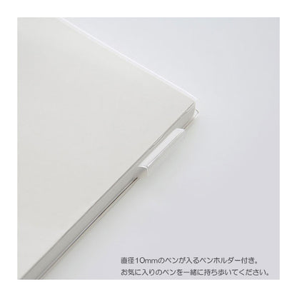 《MD PAPER PRODUCTS》MDノートカバー [A5スクエア] 透明PVC デザインフィル(ミドリ) 35590 [M便 1/5]
