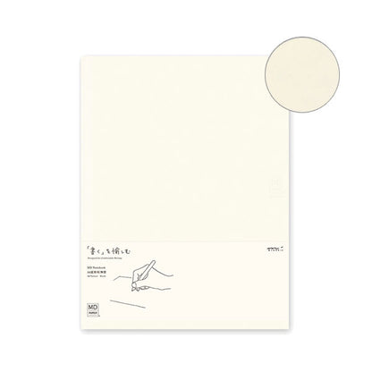 《MD PAPER PRODUCTS》MDノート A4変形判 [無罫A] デザインフィル(ミドリ) 15296 [M便 1/2]