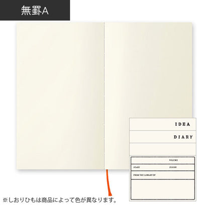 《MD PAPER PRODUCTS》MDノート 新書 [無罫A/横罫A/方眼罫A] デザインフィル(ミドリ) 15290/1/2 [M便 1/6]