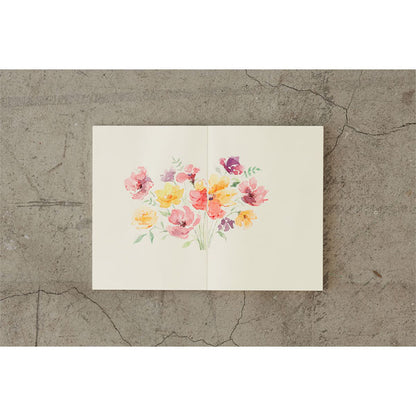 《MD PAPER PRODUCTS》MDノート 厚口 [A5スクエア/A5] 無罫 デザインフィル(ミドリ) 15349/50 [M便 1/3]