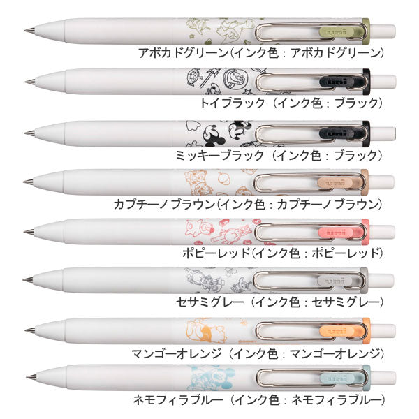 【限定】ユニボールワン ディズニー《uni-ball one》0.38mm［全8種］ 三菱鉛筆 30-UMNSDS38.