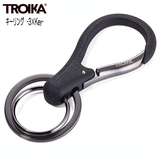 《TROIKA トロイカ》キーリング  [3 x キー] トロイカ 　KR17-09/GM