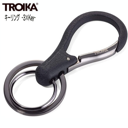 《TROIKA トロイカ》キーリング  [3 x キー] トロイカ 　KR17-09/GM