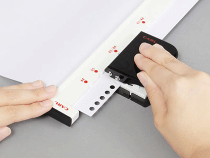 ルーズリーフ用 ゲージパンチ(丸穴) [全3色] カール事務器 GP-2630-*