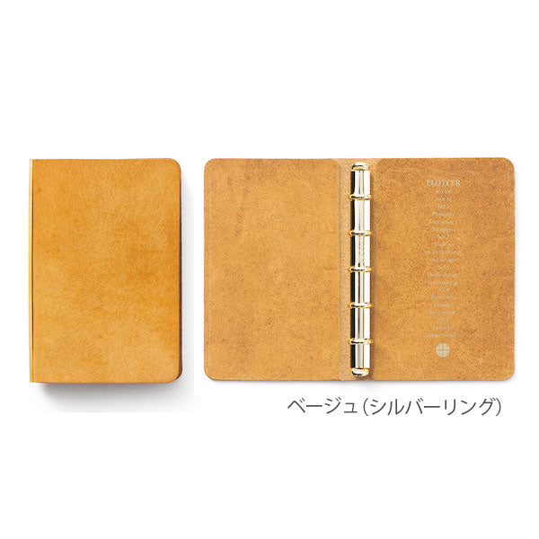 5001 Puebro《プエブロ》 5穴リングレザーバインダー 11mm径 シルバーリング ミニ5サイズ [全5色] PLOTTER 7771728