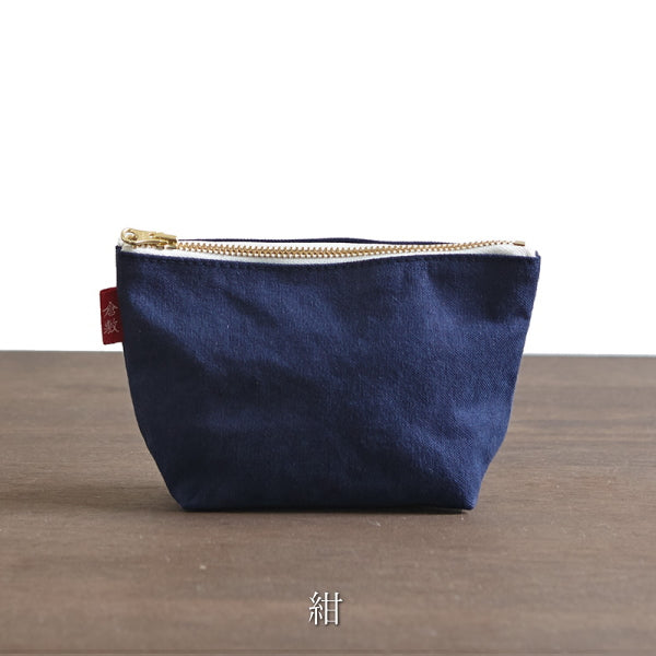 倉敷帆布　基帆ポーチ　舟型(小)全5色バイストン　KI-PSS