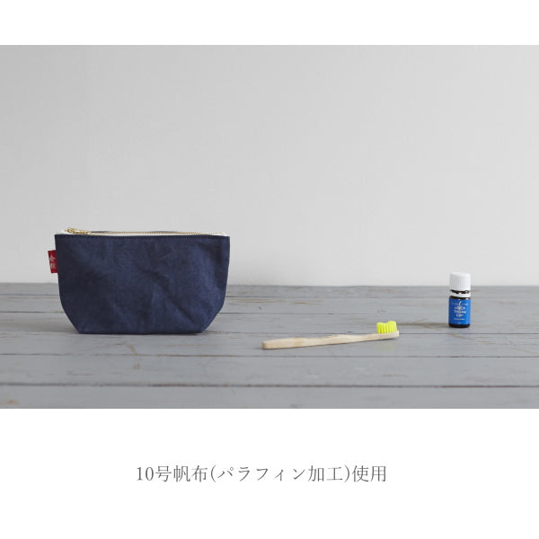 倉敷帆布　基帆ポーチ　舟型(小)全5色バイストン　KI-PSS