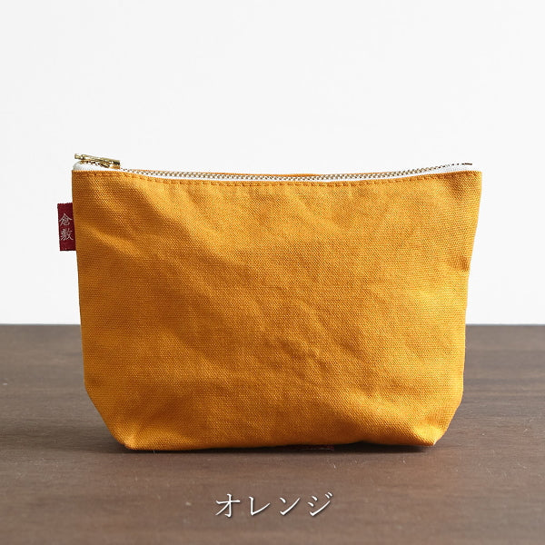 倉敷帆布　基帆ポーチ　舟型(大)全5色　バイストン　KI-PSL