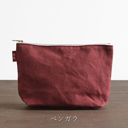 倉敷帆布　基帆ポーチ　舟型(大)全5色　バイストン　KI-PSL