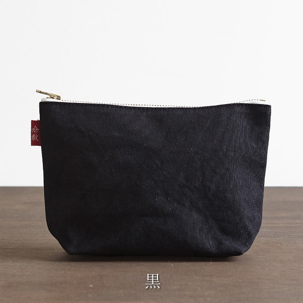 倉敷帆布　基帆ポーチ　舟型(大)全5色　バイストン　KI-PSL