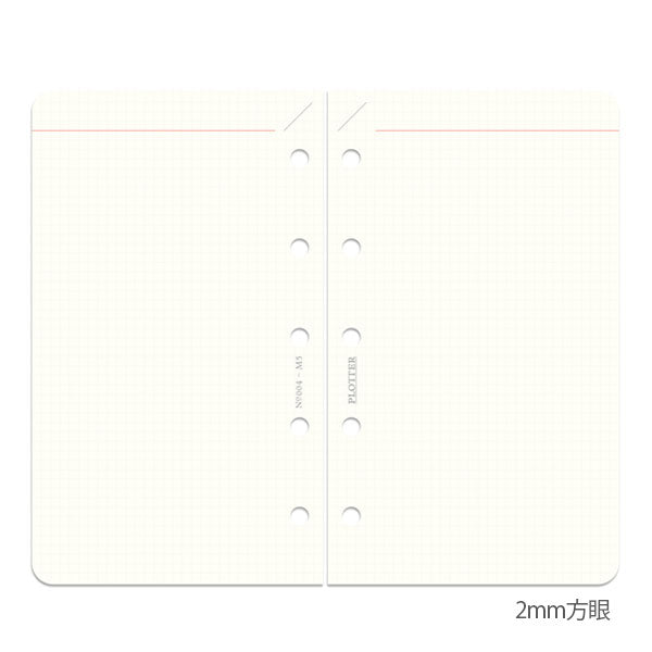 004 リフィルメモパッド 2mm方眼 80枚《ミニ5サイズ》 PLOTTER 77717061［M便 1/4］