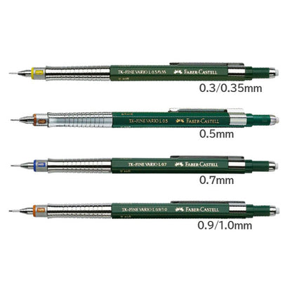 ファーバーカステル TK-FINE バリオ Lシャープペンシル ［HＢ］0.3/0.35mm・ 0.5mm・ 0.7mm・ 0.9/1.0mm（全4種） FABER-CASTELL 135
