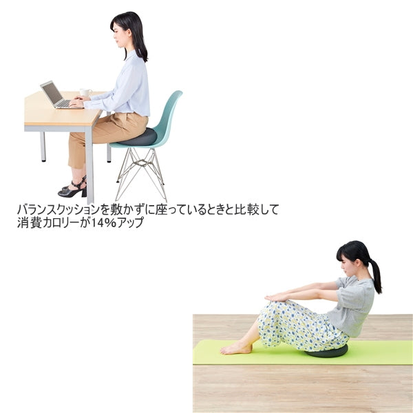 タニタサイズ バランスクッション [グレー] 保証書付き タニタ　TS959