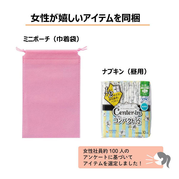 災害対策セット 《災害衛生セット》 女性用　キングジム 　HGS-300　【取寄品】